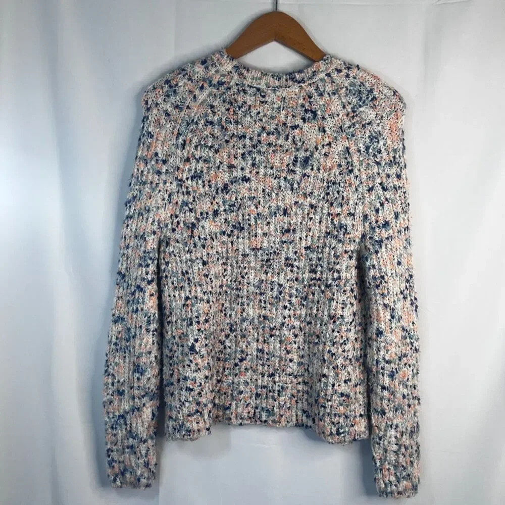 Silverflint Colorful Knit Fuzzy Soft Sweater Crew… - image 2